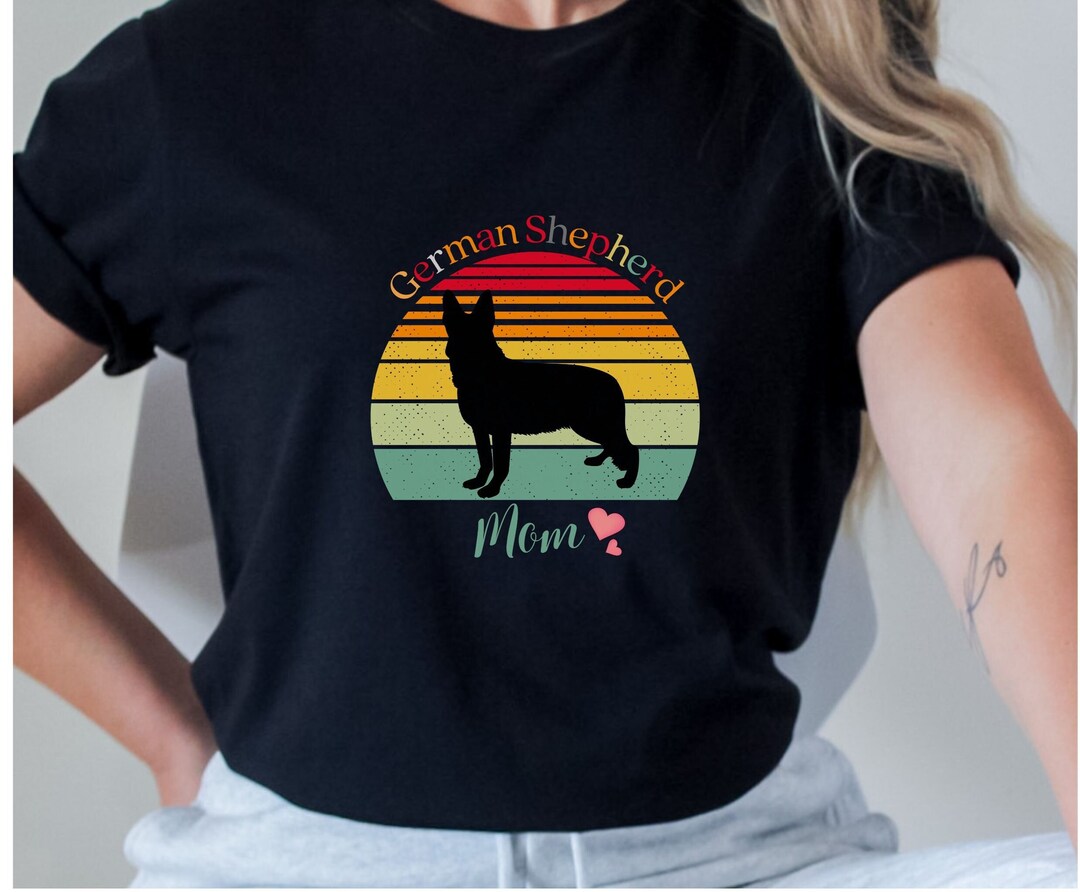 Male German Sheppard T Shirt Black German Sheppard Mom T Shirt for Women main image 1