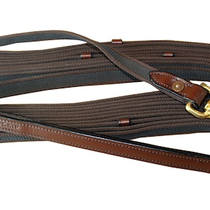 The ORIGINAL RuffGrip® Tracking Dog Leash or Long line, 25&#39; x 3/4&quot; w/Lg Solid Brass swivel Clip, Non Loop handle. No Rope Burns!