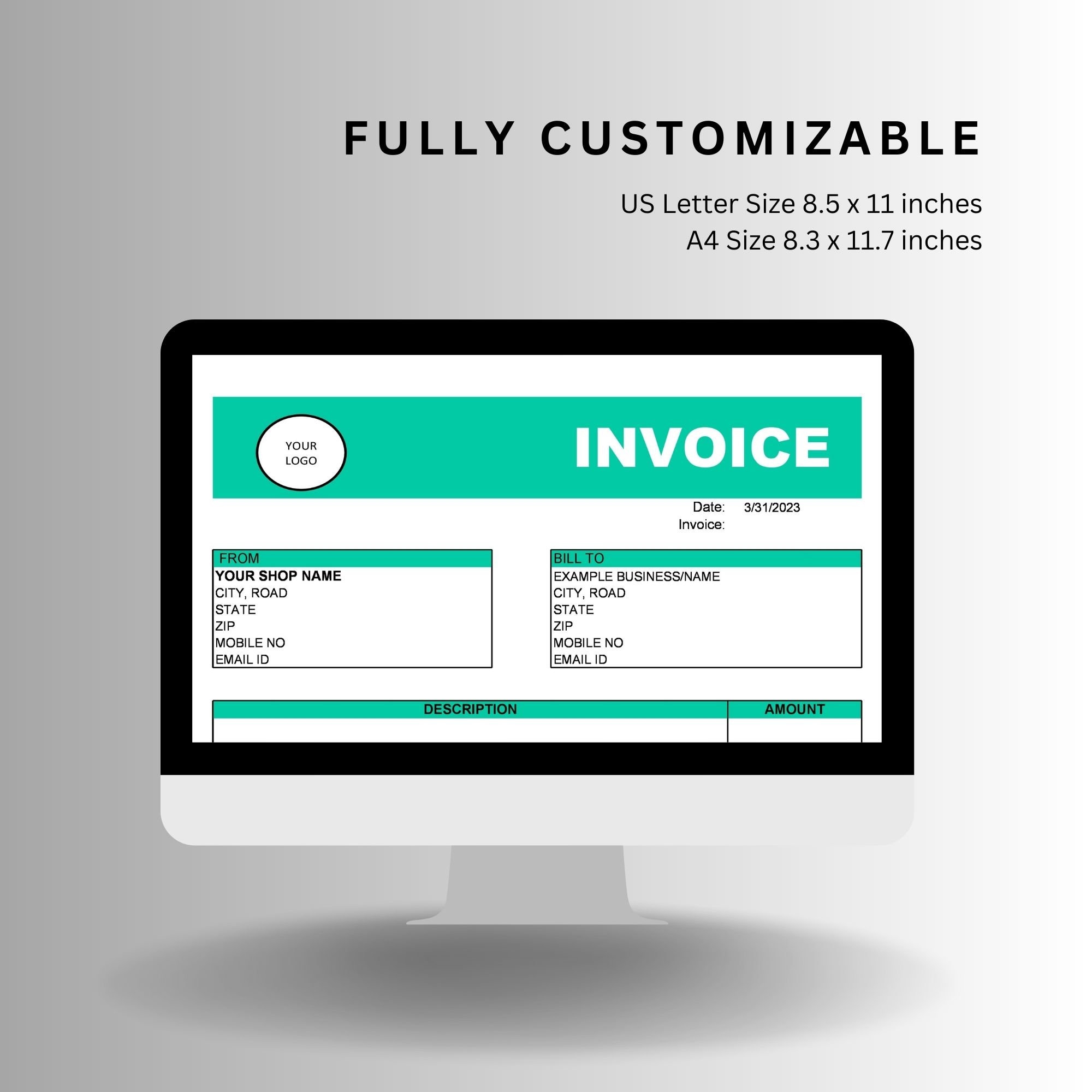 Invoice Template Excel Microsoft Word Invoice Template Invoice Excel 