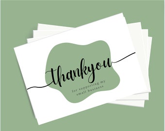 Thank you cards, small business