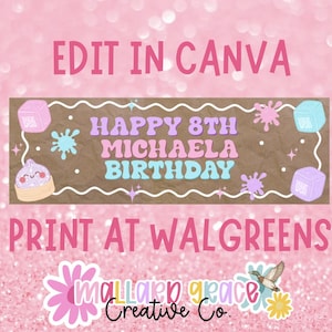 Squishy Needoh Inspired Printable Walgreens Banner Digital Download