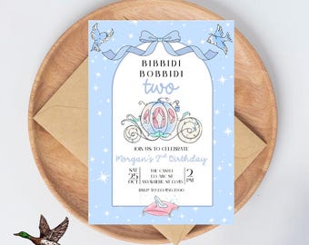 Bippity Boppity Two Birthday Invitation Template
