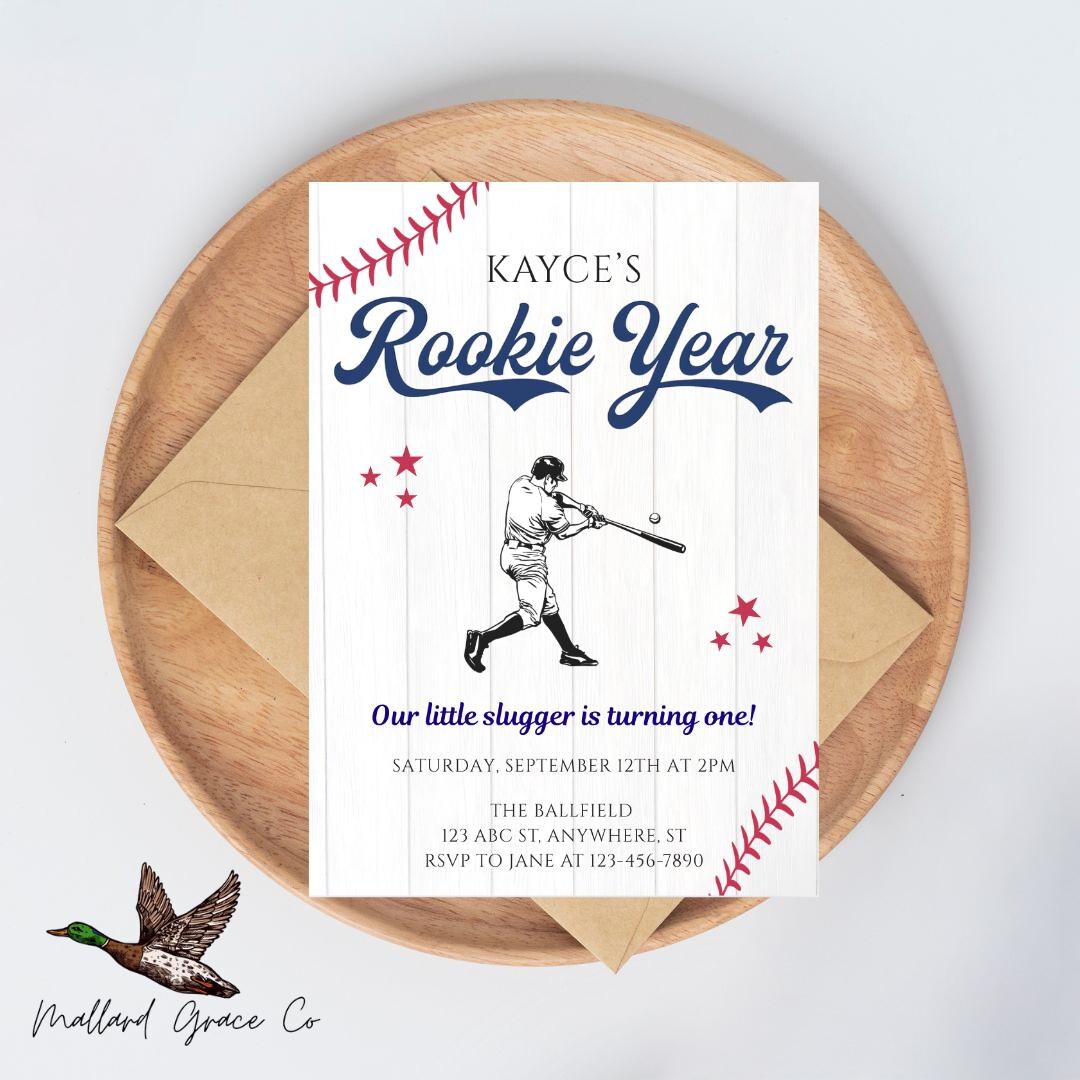 First Year Rook Rookie Year 1st Birthday Invite - Etsy
