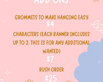 Add Ons For Banners