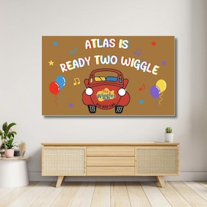 Wiggles handmålad banner digital mall