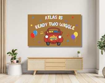 Modèle numérique de bannière peinte à la main Wiggles