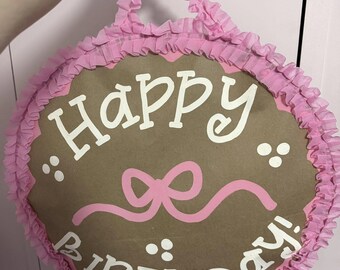 Custom Hand-Painted POP OUT Banner Sign | Door Hanger Party Decor