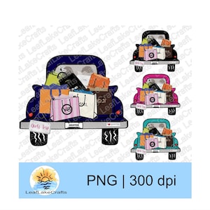 Girls Shopping Trip PNG Design- Vintage Truck PNG - Girls Trip PNG - Fashion Lovers - Friends Trip