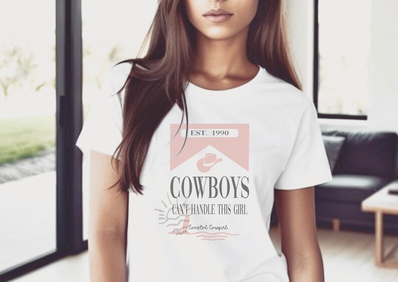 Cowgirl SVG - Küsten Cowgirls - Western SVG - Retro Cowgirl - Cowgirl Sommer - Country Girl SVG - Cowgirl Strand png Bild 2