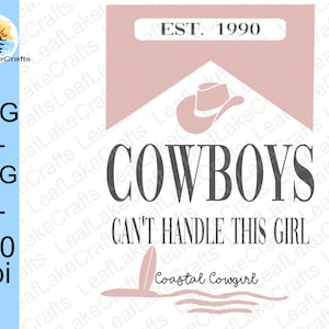 Cowgirl SVG - Coastal Cowgirls - Western SVG - Retro Cowgirl - Cowgirl Summer - Country Girl SVG - Cowgirl Beach png