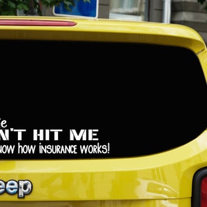 Funny Car Decal SVG - Vehicle Decal Design - Auto Sticker SVG - Car ...