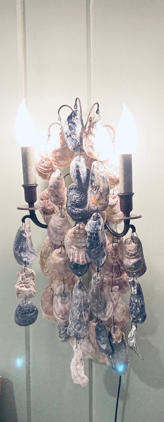 Oyster shell sale wall sconce