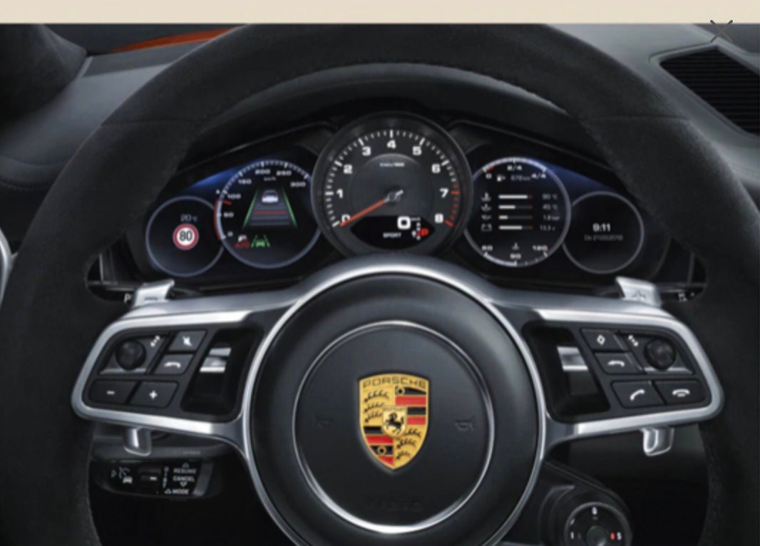 Porsche Gold Steering Wheel Emblem Crest 45mm X 32mm Etsy