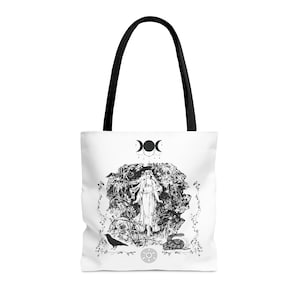 Hecate Inspired Tote Bag| Mystical Deity, Dark Academia, Bookish Merch, Greek Mythology, by Vivianne Celeste