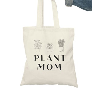 Plant Lover Tote Bag, Plant Mom Gifts, Farmers Market tote, Plant lovers gifts,Mothers Day gift, Library bag, Reusable bag, sustainable