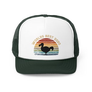 El mejor sombrero de papá del mundo, el mejor dodo, el sombrero de pájaro dodo, las gorras de camionero, el regalo de pájaro dodo, el sombrero de papá dodo de inspiración vintage, el regalo para papá, el regalo del Día del Padre