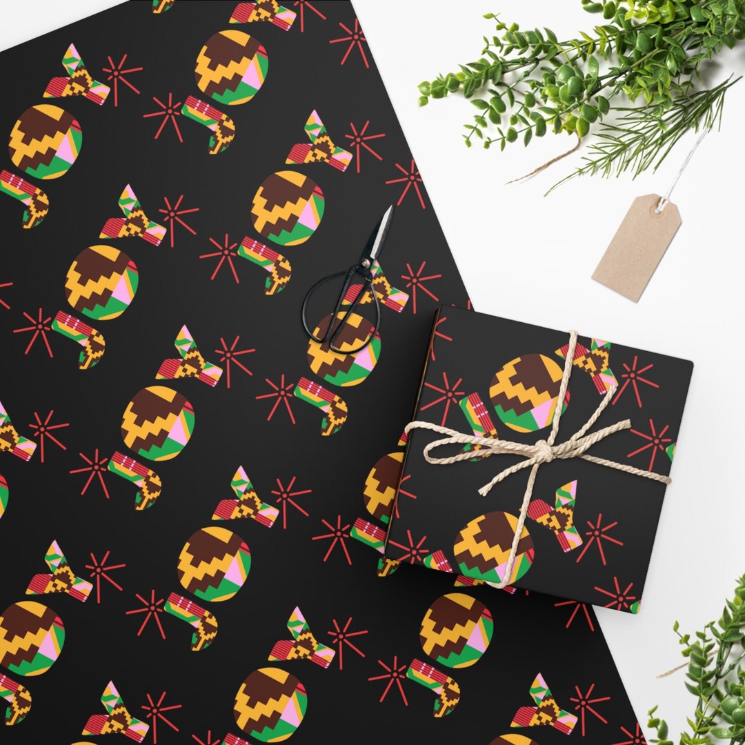 Joy Wrapping Paper, Happy Kwanzaa, Kwanzaa Gift Wrapping, Kwanzaa Gift
