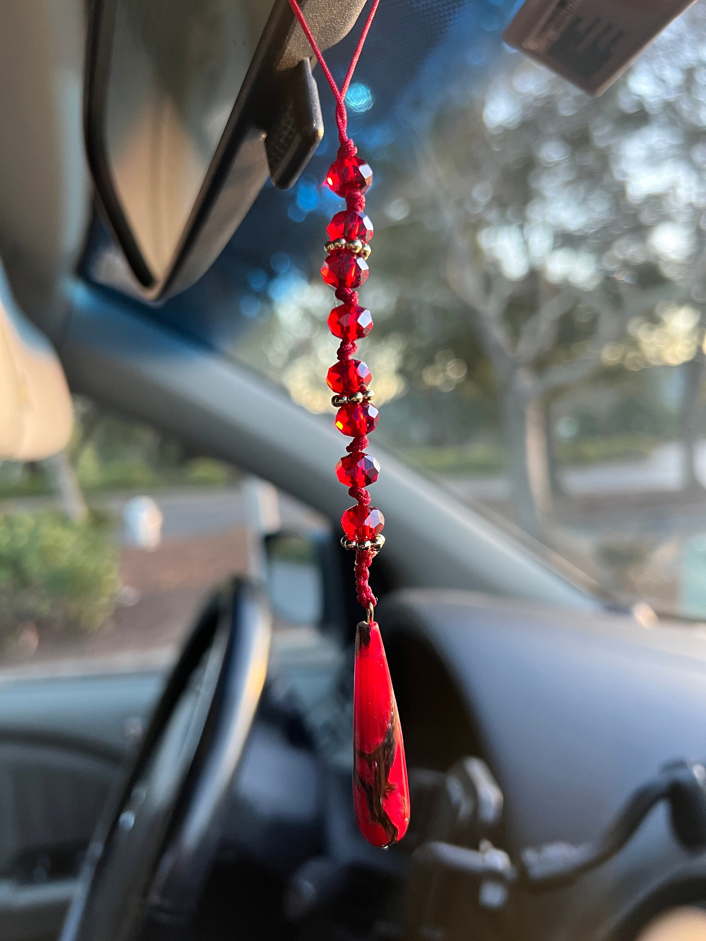 Car Charm | Rear View Mirror Accessory | Car Sun Catcher |dainty ...