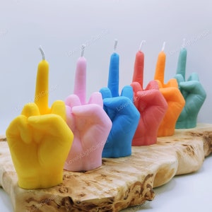 Middle Finger Candle,Gift,Funny Gifts,Christmas gift,Finger candle,Handmade,Vegan,Soy Wax,Birthday,Hand Gesture,Present,Joke, image 4