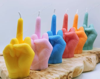 Middle Finger Candle,Funny Gift,Perfect gift, gift for her,Christmas gift,Finger,candle,Handmade,Vegan,Birthday,Hand Gesture,Present,Joke,