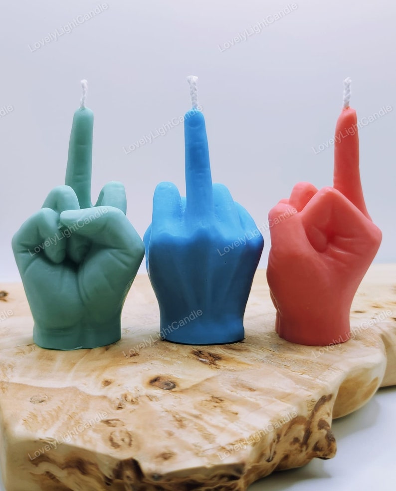 Middle Finger Candle,Gift,Funny Gifts,Christmas gift,Finger candle,Handmade,Vegan,Soy Wax,Birthday,Hand Gesture,Present,Joke, image 9