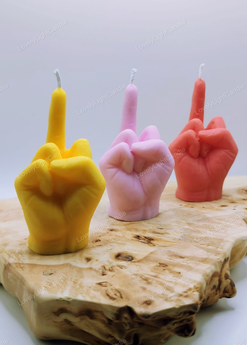 Middle Finger Candle,Gift,Funny Gifts,Christmas gift,Finger candle,Handmade,Vegan,Soy Wax,Birthday,Hand Gesture,Present,Joke, image 7