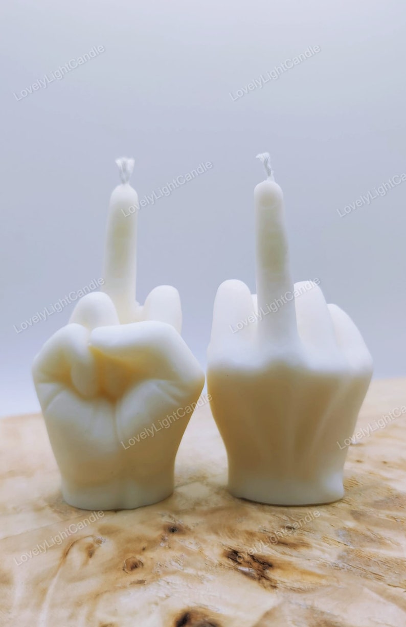 Middle Finger Candle,Gift,Funny Gifts,Christmas gift,Finger candle,Handmade,Vegan,Soy Wax,Birthday,Hand Gesture,Present,Joke, image 6