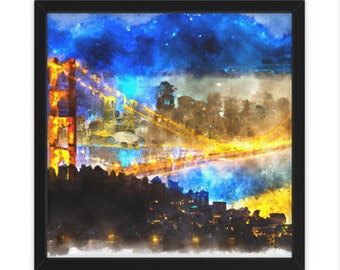 Skyline abstraite de San Francisco