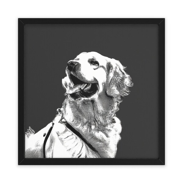 Golden Retriever Print Etsy