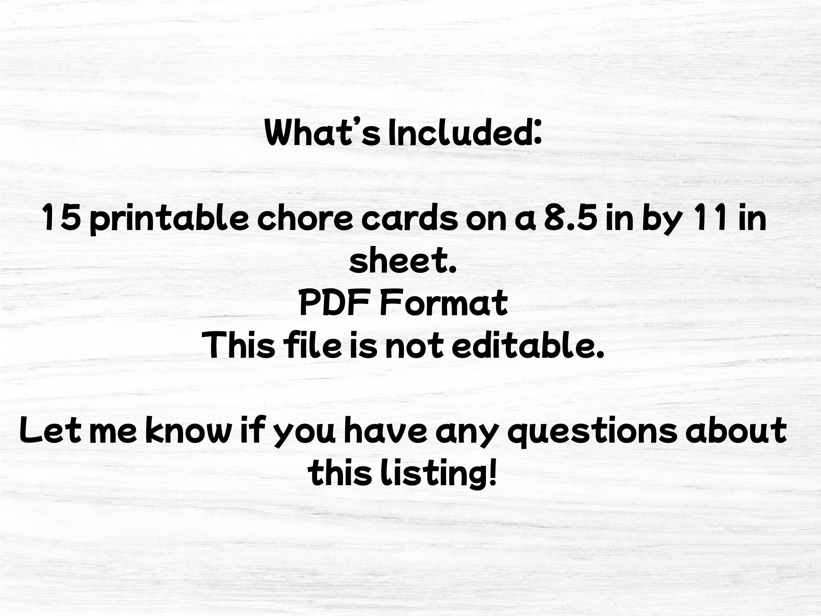Chore Cards for Kids | Daily Schedule | Routine Cards | Parent ...