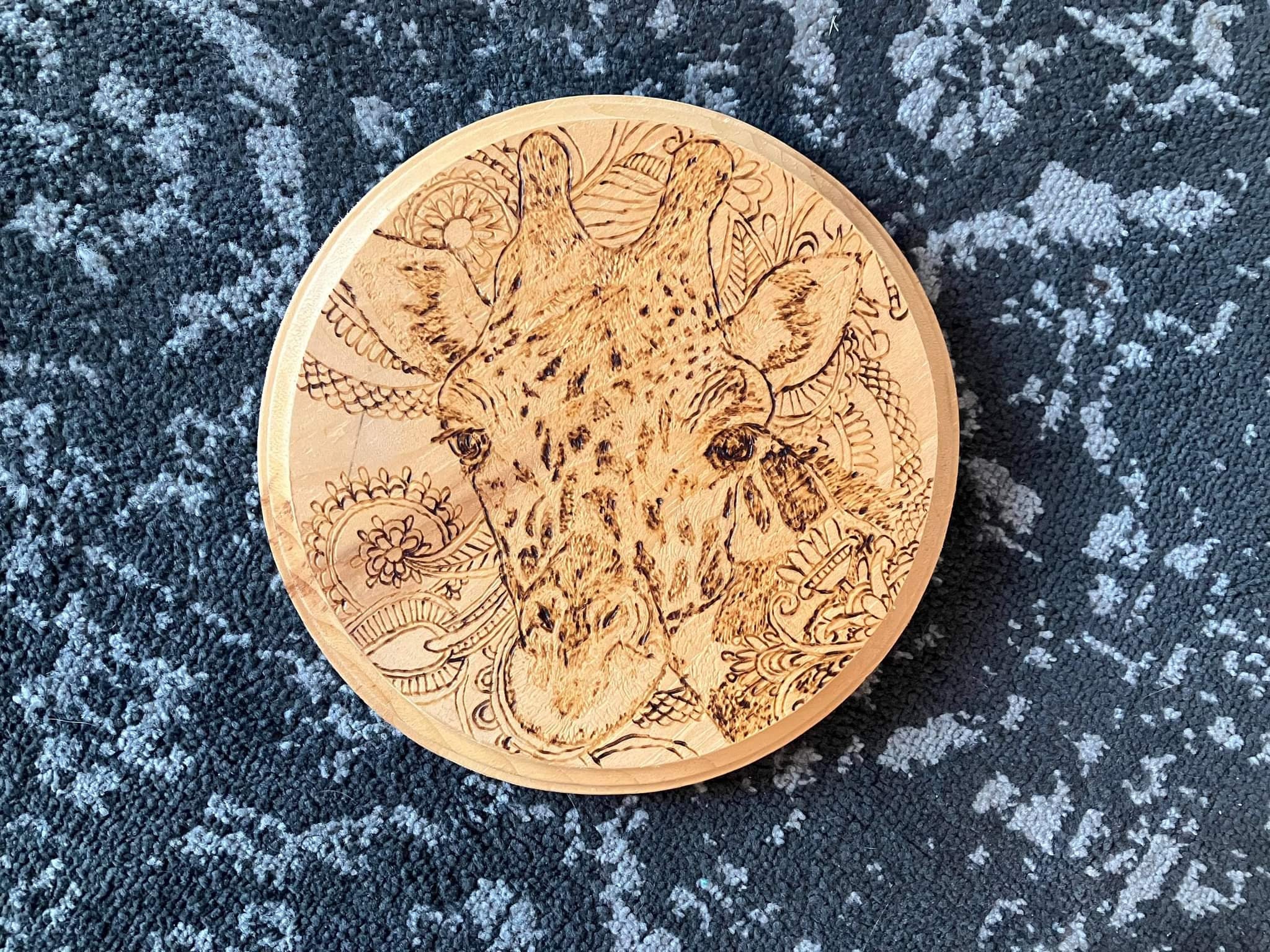 Human Portrait Pyrography Custom Pet or Animal Portrait Pyrography Wood Burned Photo - Etsy