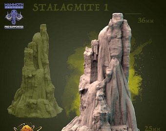 Stalagmite - 8k Resin Terrain - Mammoth Factory - Temple of Time
