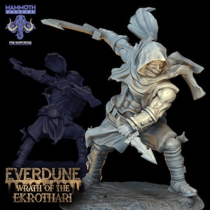 Ekrothari Warrior - 8k Resin Miniature - Mammoth Factory - Everdune