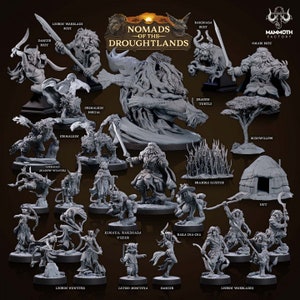 Nomads of the Droughtlands - Full Set [No Busts] - 8k Resin Miniature - Mammoth Factory