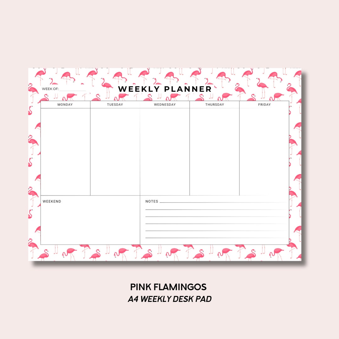 A4 Weekly Planner Desk Pad to Do List Organizer Meal Planner 50 Tear ...