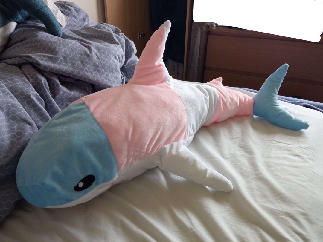 Blahaj Custom Handmade 1m Long Trans Pride Flag Shark Etsy