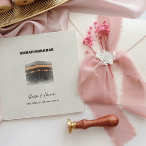 UMRAH Mubarak geschenken Islamitisch cadeau Umrah Mubarak afdrukbare kaart | Umrah-cadeaubon | Islamitische geschenken | Omrah Mubarak | Kaaba