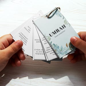 Umrah Dua Flashcards: Guía de peregrinación islámica (descarga digital)