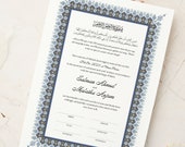 Custom Nikkah Certificate: Islamic Wedding Contract (Digital Download A3/A4 Template)