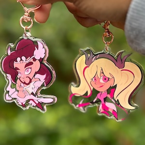 Cupid Hanzo, Pink Mercy Acrylic Keychain Overwatch, Overwatch 2