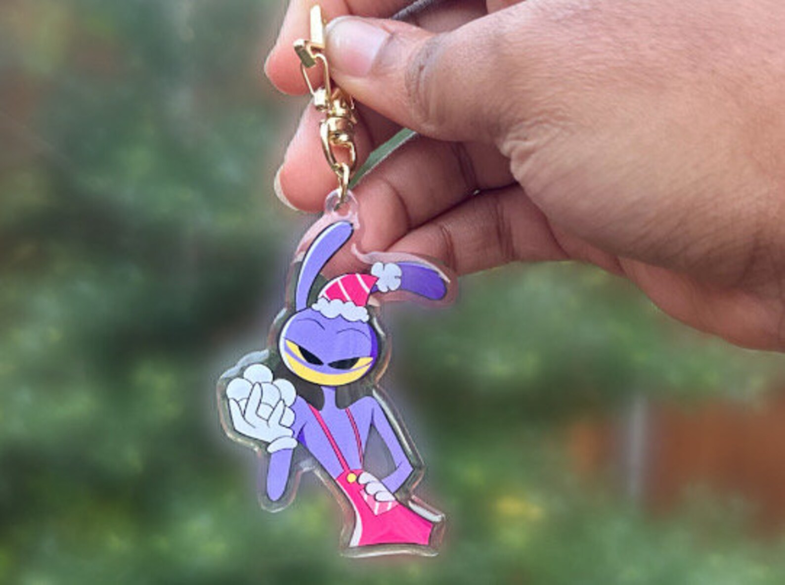 Digital Circus Christmas Acrylic Keychain, Jax - Etsy