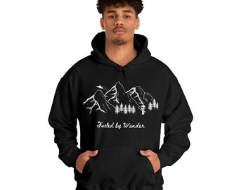UFO Hoodie, Alien Sweatshirt, Stay Weird Pullover, Camping Apparel, Fueled by Wander, UFO gift, Alien gift