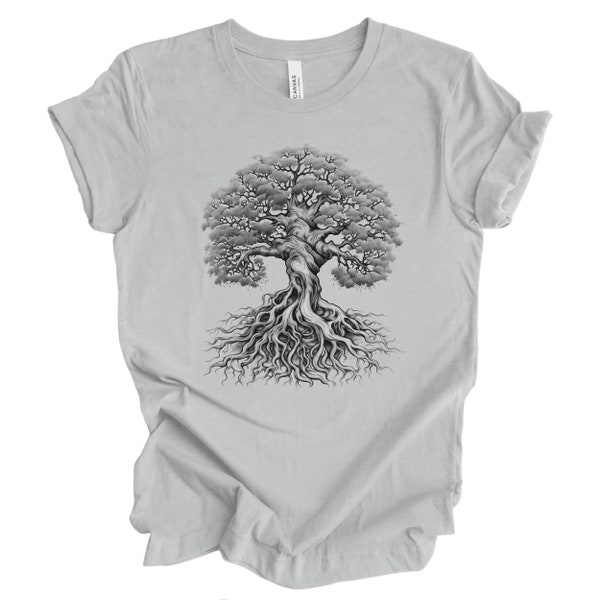 Tree of Life Shirt, Cool Tree T Shirt, Men's Graphic Tee, Woman's Graphic Tee, Cool Gifts for Him Or Her, Gnarled Tree Shirt, Graphic Tee
