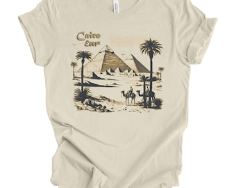 Cairo Egypt T-shirt, Pyramids Graphic Tee, Vintage Souvenir - Etsy