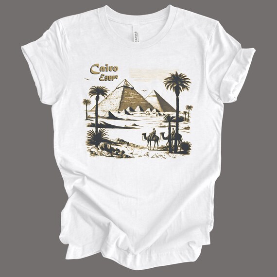 Cairo Egypt T-shirt, Pyramids Graphic Tee, Vintage Souvenir - Etsy