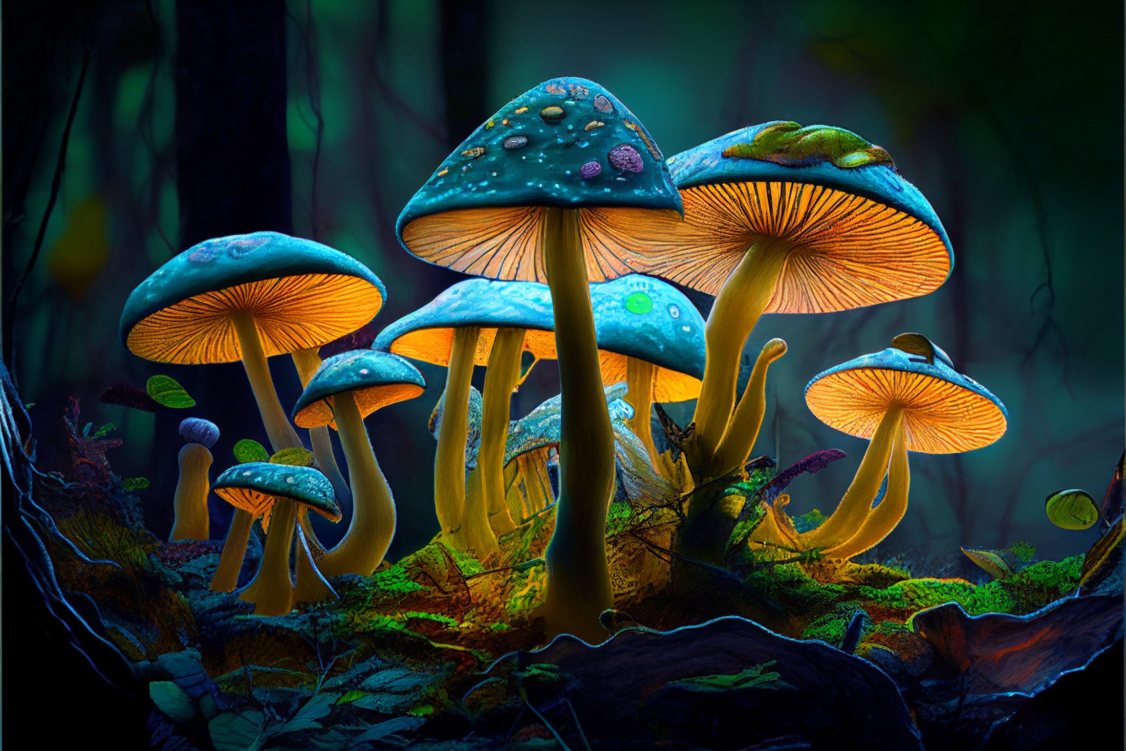 Shroopus Trippy Mushrooms AI Generated Art, AI Art, Psychedelic Art, Fungus Art ...