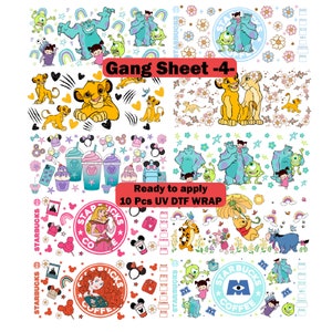 a variety of cartoon stickers on a white background