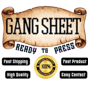 DTF Transfer Gang Sheet, DTF Transfers, DTF Prints, Heat Press, Dtf Bulk Order, Screen Print Transfers Ready For Press, Dtf Transfers Custom