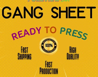 DTF Transfers,  Dtf Transfer Custom, Dtf Transfers Ready For Press, DTF prints, Dtf Gang Sheet, Screen Print Ready To Press