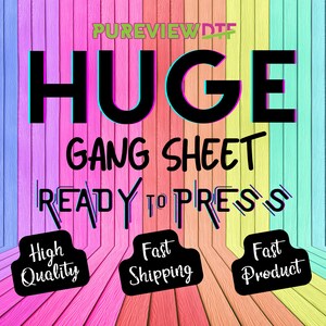 DTF Transfers, DTF Prints, Custom DTF Transfer Gang Sheet, Dtf Gang Sheet, Heat Transfer Designs Ready to Press, Dtf Transfers Custom